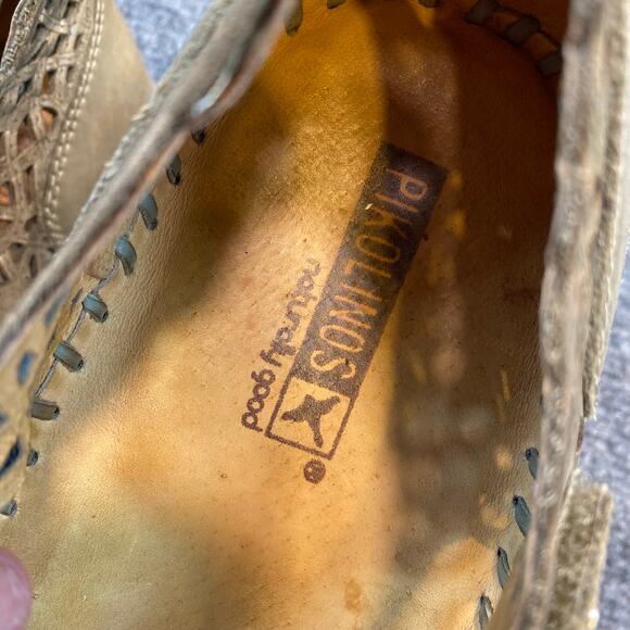 Pikolinos Women 10.5 Green Puerto Vallarta Mary Jane Closed Toe Sandals Shoes - Picture 8 of 8